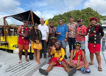 高雄港區新聞網 / 6,200海里橫越太平洋！帛琉傳統帆船「無私分享號」抵高雄　南島航海智慧震撼再現