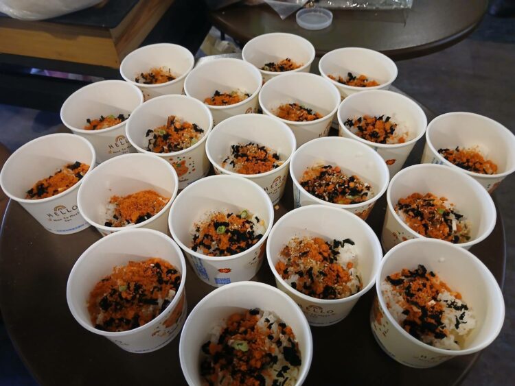 圖說：現場制作的日本戰國風茶泡飯。