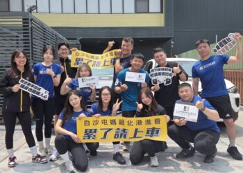 健身工廠設站「累了請上車」 3車12人暖挺白沙屯媽祖進香急行軍