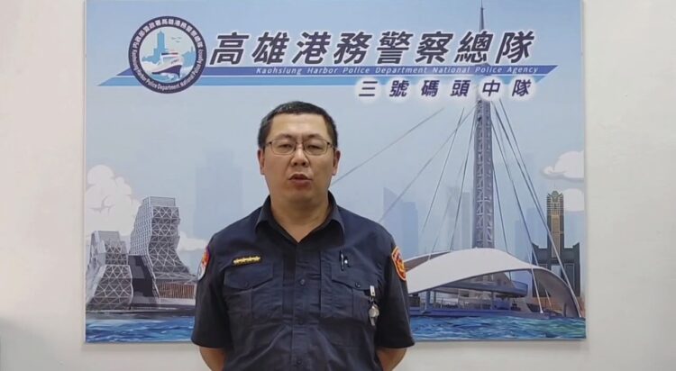 圖說:受訪人三號碼頭中隊副中隊長 方郁緯