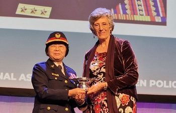 臺灣最高階女性警官登國際舞台 廖美鈴在英國獲殊榮